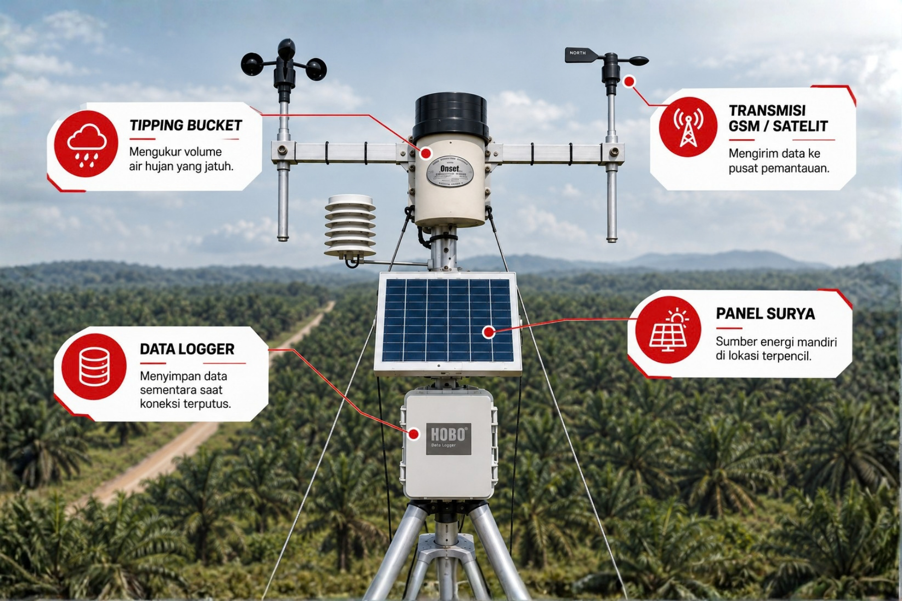 Sistem Telemetri Curah Hujan